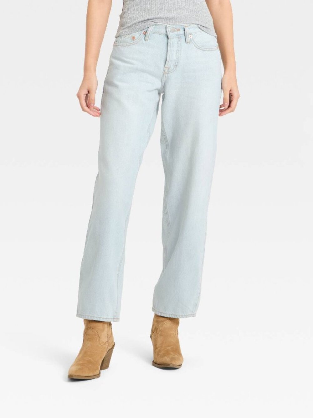 NWT Women's Universal Thread Size 16 Low-Rise Relaxed Fit Baggy Denim Jeans